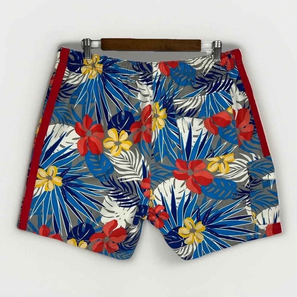Tommy Bahama Swim Trunks Men's Large Naples Prickly Pear Palms Tropical Hawaiian